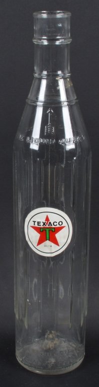 THE UNIQUE OIL CO GLASS OIL BOTTLE (1 of 3)