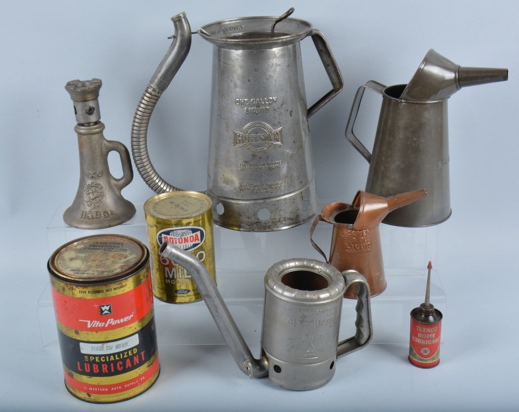 Lot of VINTAGE OIL CANS & MORE (1 of 5)