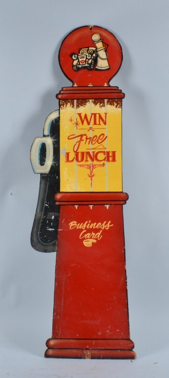 Wood Hand painted Gas Pump Sign (1 of 5)