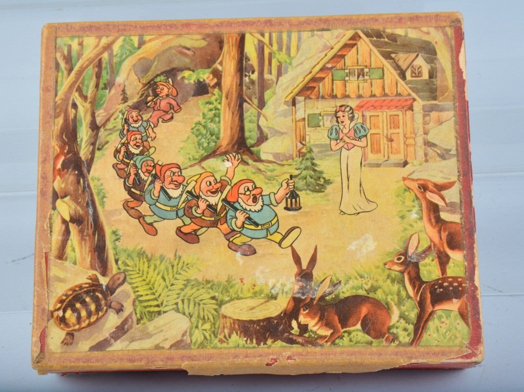 Early SNOW WITE & 7 DWARFS PUZZLE BLOCKS (1 of 3)