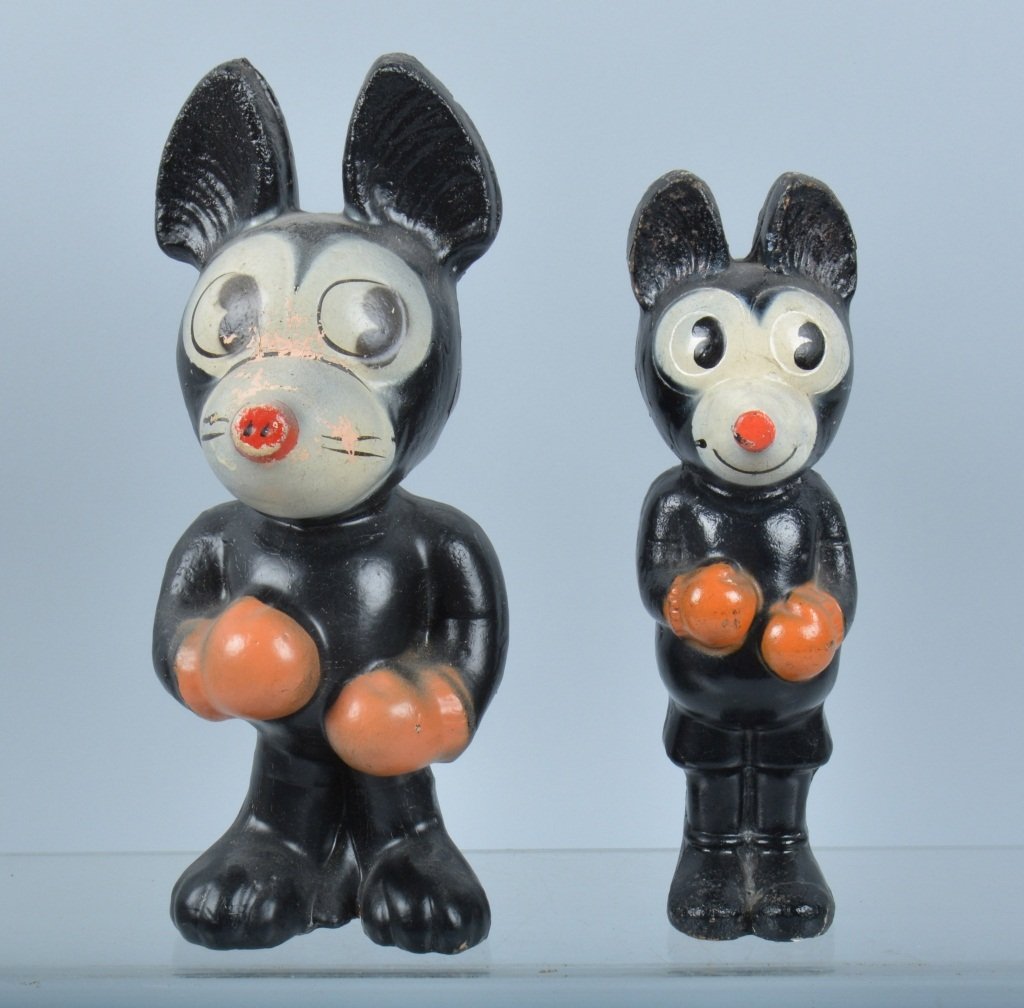 Lot of 2 1930s COMPOSTION MICKEY MOUSE BOXERS (1 of 5)