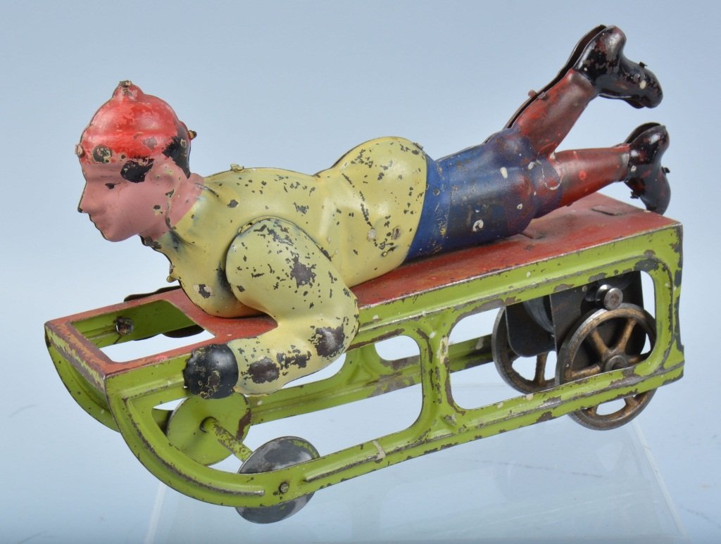 DAYTON PRESSED STEEL BOY ON SLED (1 of 5)