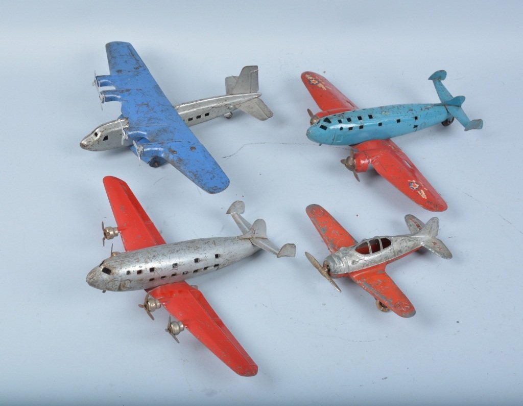 Lot of 4 METAL AIRPLANES (1 of 7)