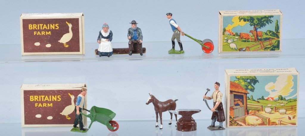 Lot of 4 BRITAINS FARM FIGURES w/ BOX (1 of 5)