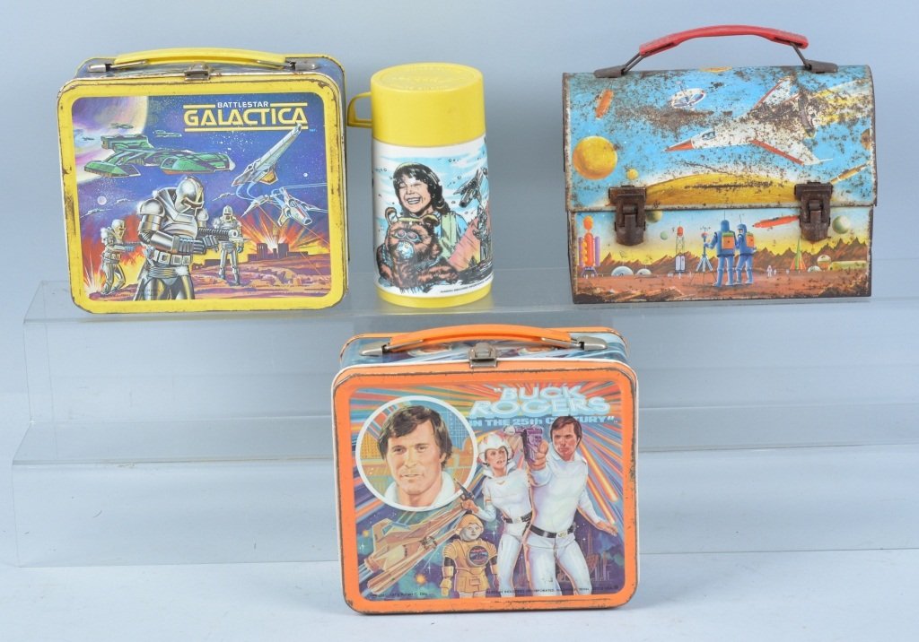 3 LUNCH BOXES BUCK ROGERS, BATTLESTAR GALACTICA (1 of 4)