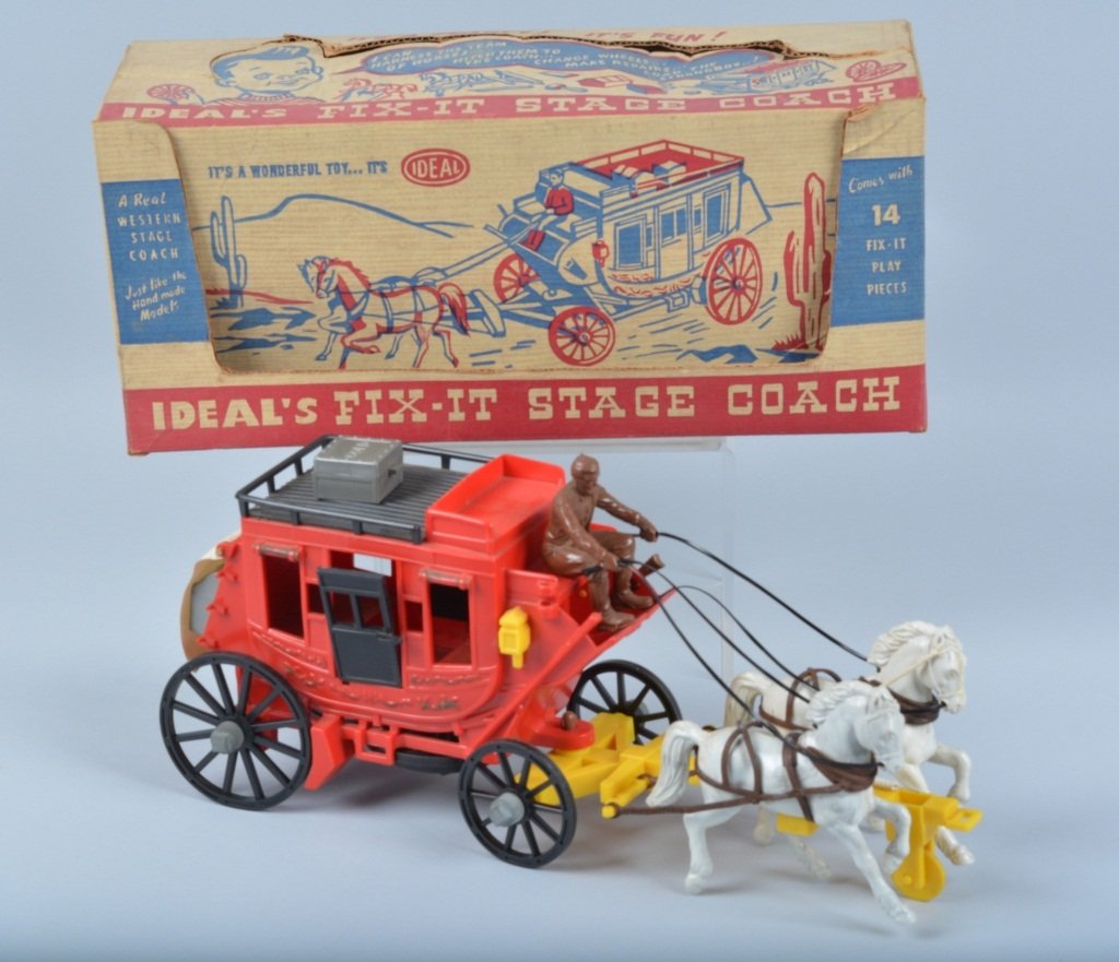 IDEAL DAVY CROCKETT FIX-IT STAGECOACH w/ BOX (1 of 4)