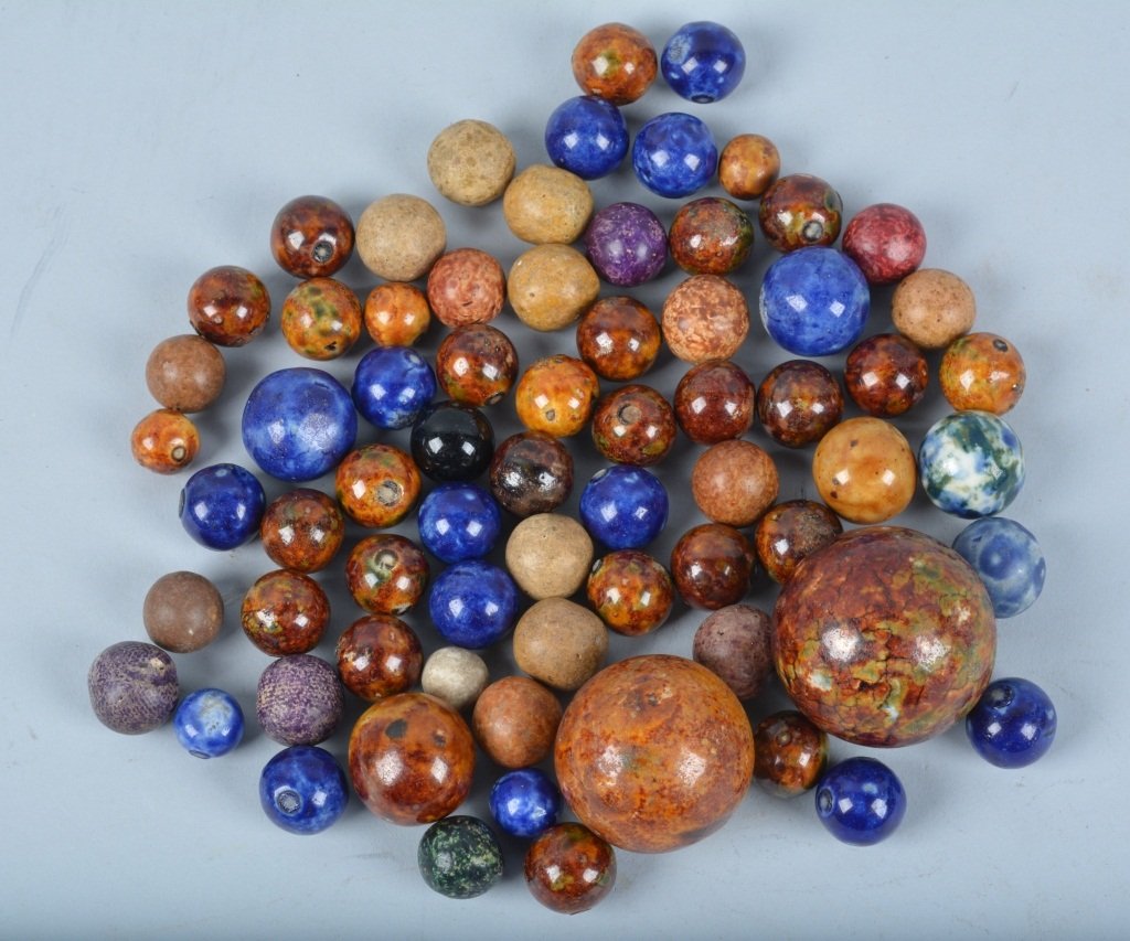 Large lot of BENNINGTON MARBLES (1 of 3)