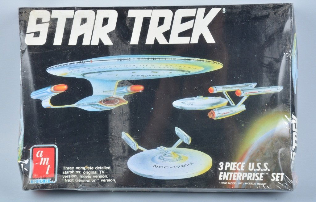 AMT STAR TREK 3-PIECE ENTERPRISE SET mib (1 of 3)