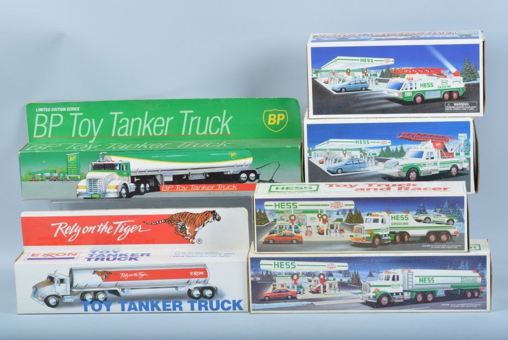 Lot of HESS, EXXON, and BP TRUCKS w/ BOX (1 of 1)
