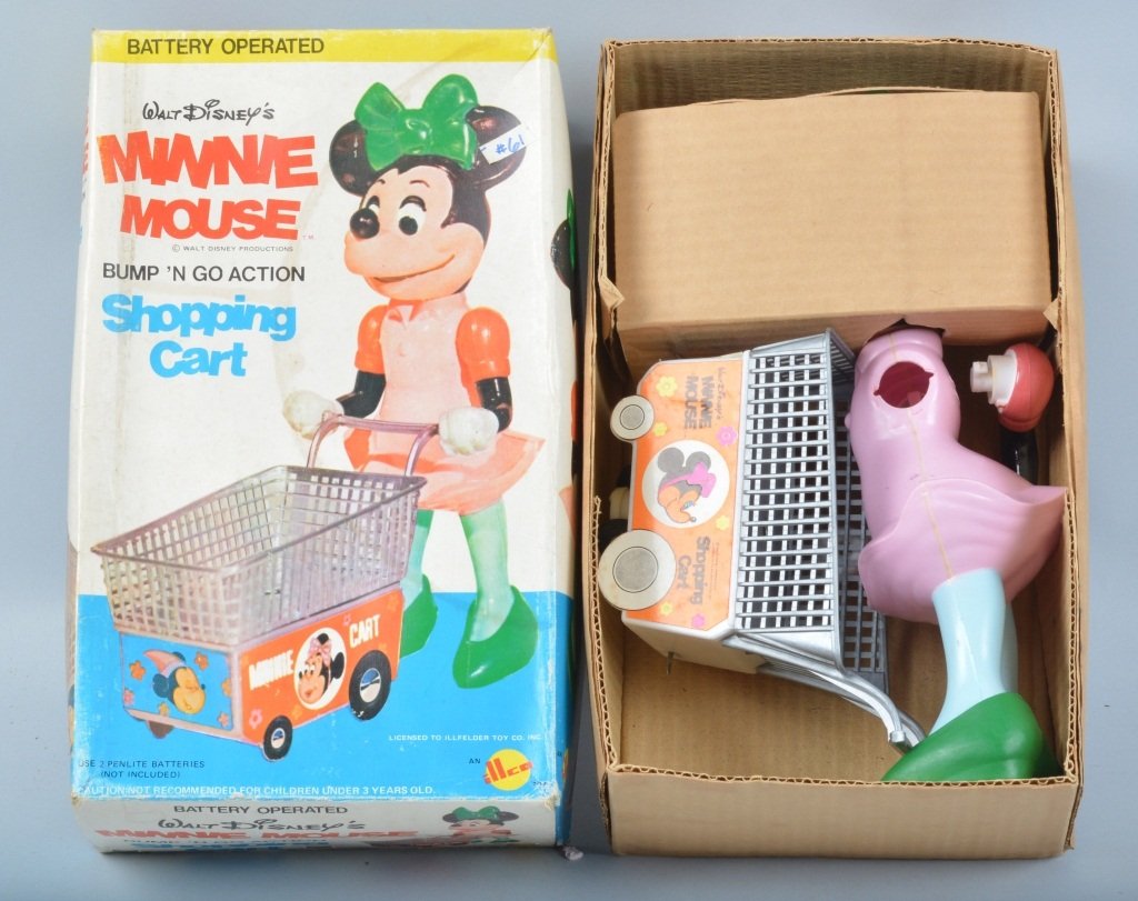 ILLICO Battery Op MINNIE MOUSE SHOPPING CART (1 of 3)