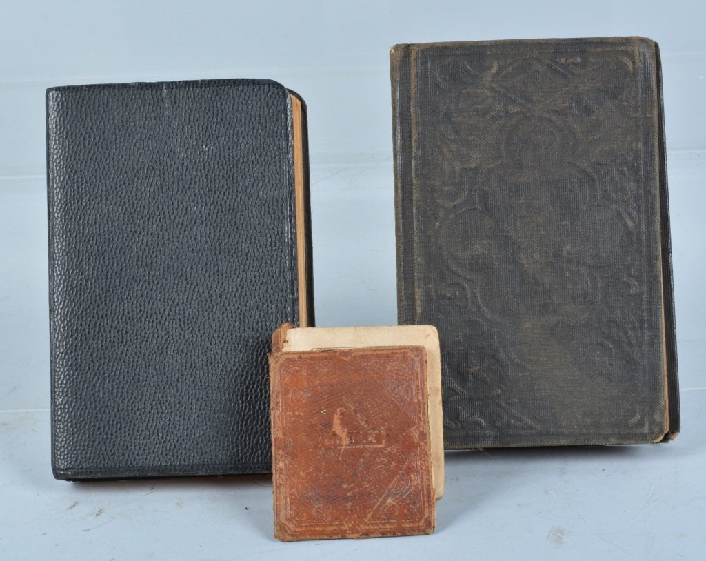 Lof of 1861 Civil War Bible ID'd, & More: Very nice bible identified to John A. Boyles Co. F 76 Regt PA dated Dec 22, 1861. Boyles mustered in B Co Pa 3rd Infantry on 4-20-1861, and transferred to F Co on 10-28-1861. He was promoted to Corpl 