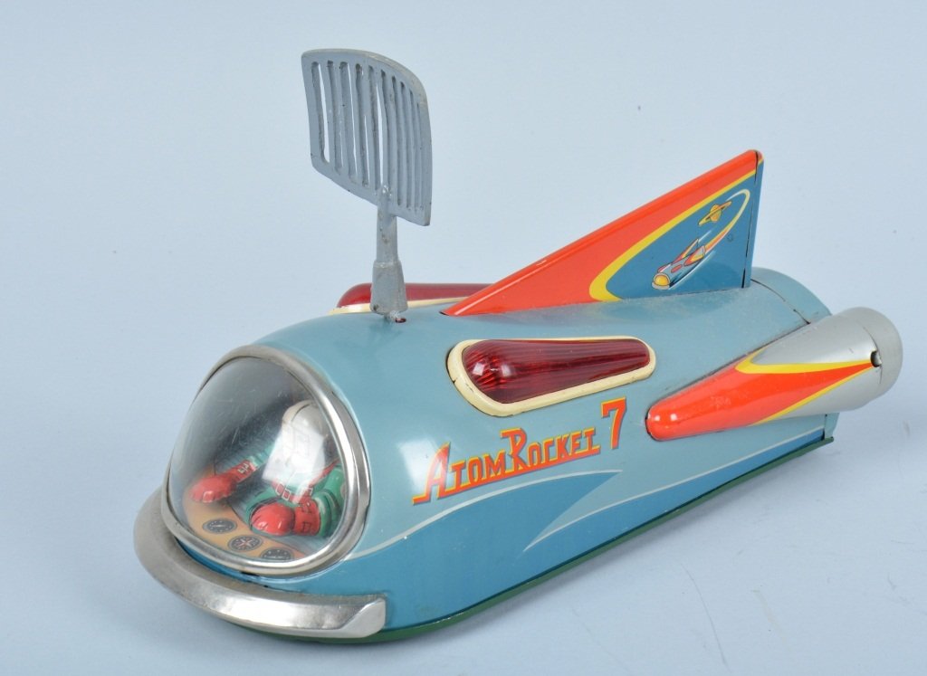 JAPAN Battery Op ATOM ROCKET 7 (1 of 7)