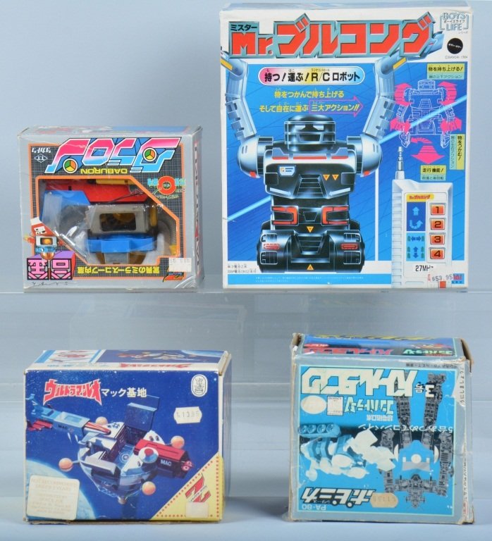 Lot of 4 JAPANESE DIECAST SPACE TOYS & MORE w/ BOX (1 of 6)