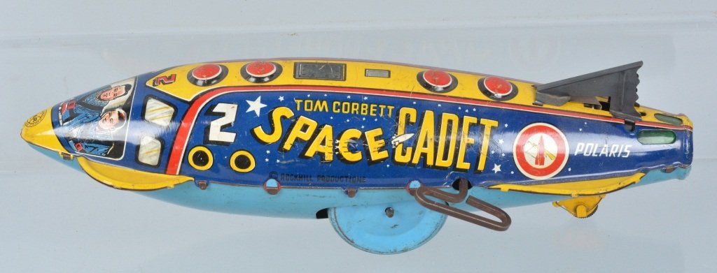 MARX Tin Windup TOM CORBETT SPACE CADET ROCKET (1 of 5)
