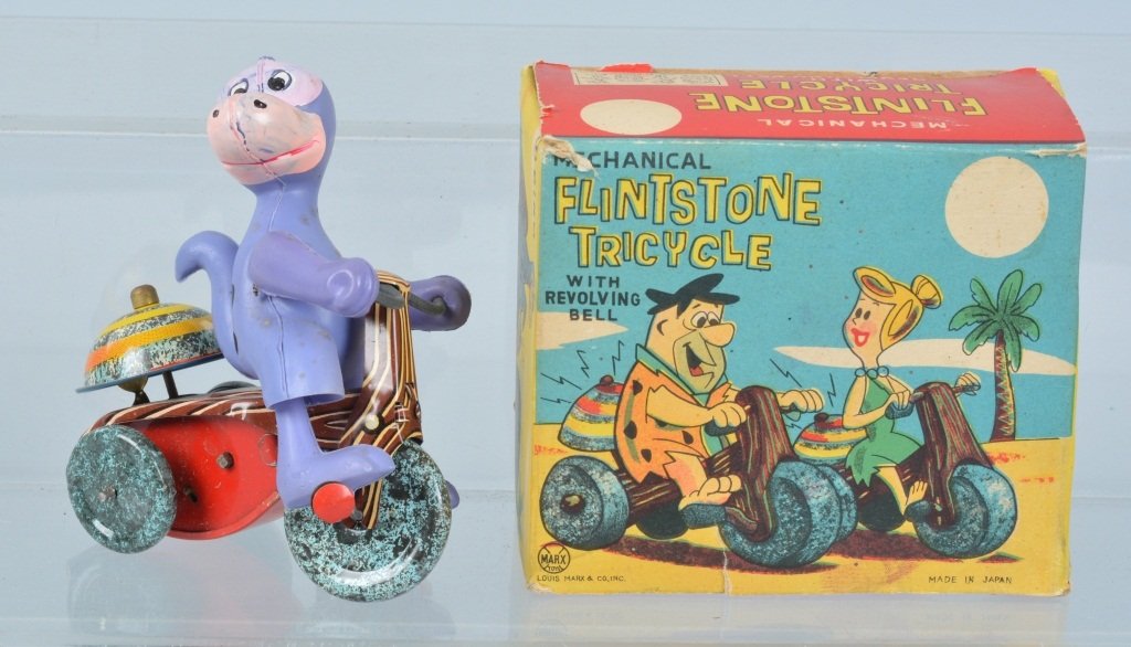 MARX Windup DINO FLINTSONE TRKE w/ BOX (1 of 7)