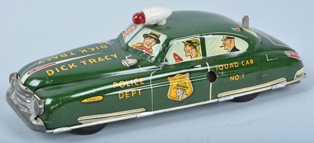 MARX Tin Windup DICK TRACY SQUAD CAR (1 of 5)
