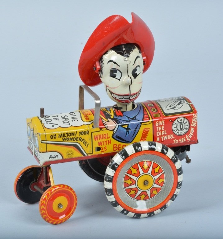 MARX Tin Windup MILTON BERLE CRAZY CAR (1 of 4)