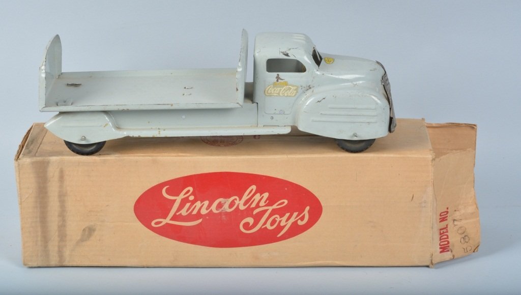 LINCOLN Pressed Steel COCA COLA TRUCK w/ BOX (1 of 6)