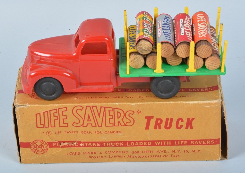 MARX LIFE SAVER TRUCK with LOAD w/ BOX (1 of 6)