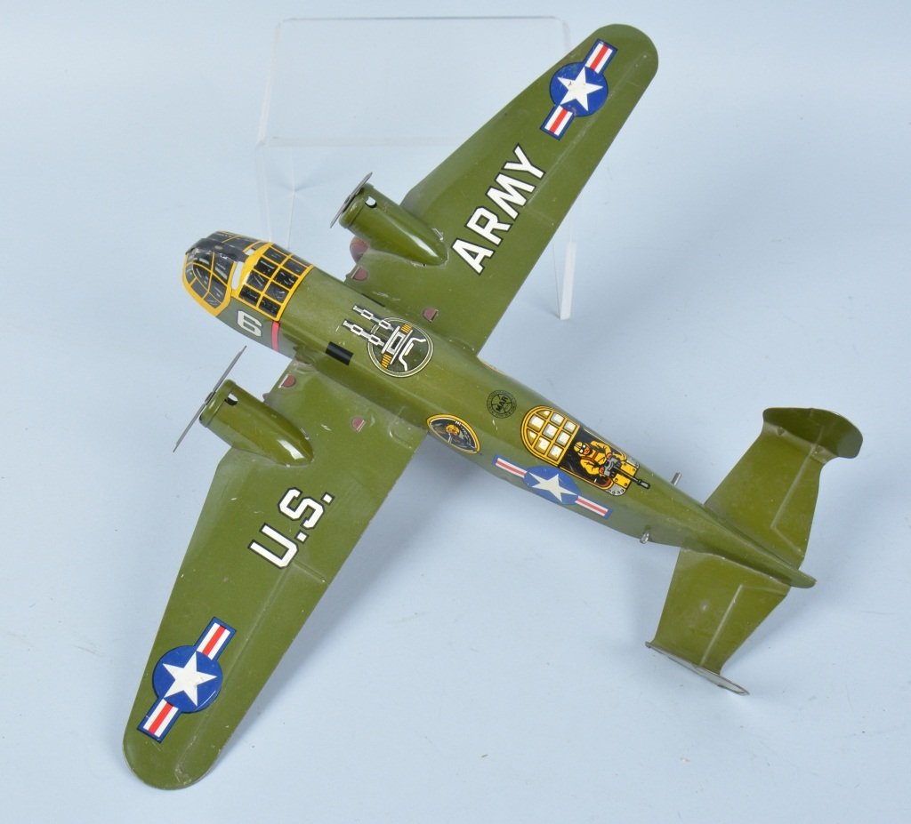 MARX Tin Windup US ARMY AIRPLANE (1 of 4)