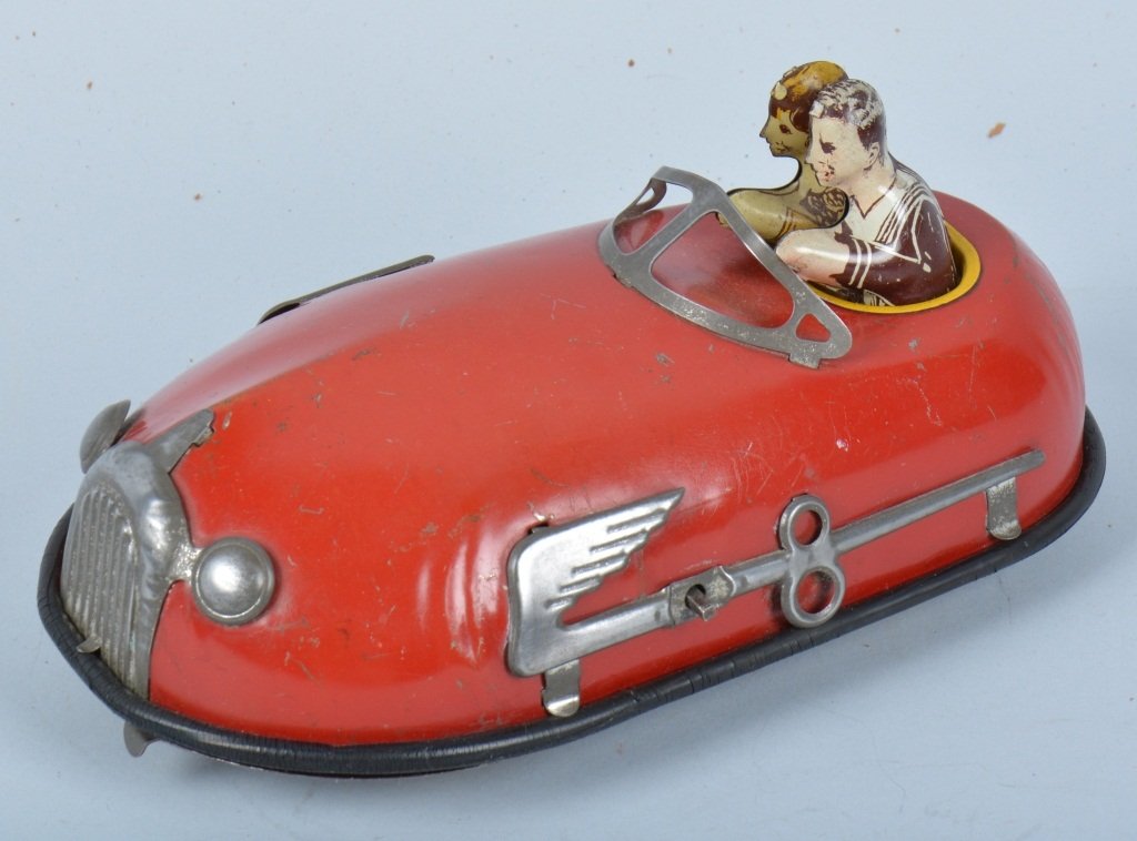 LINDSTROM Tin Windup DODDLE BUG BUMPER CAR (1 of 7)