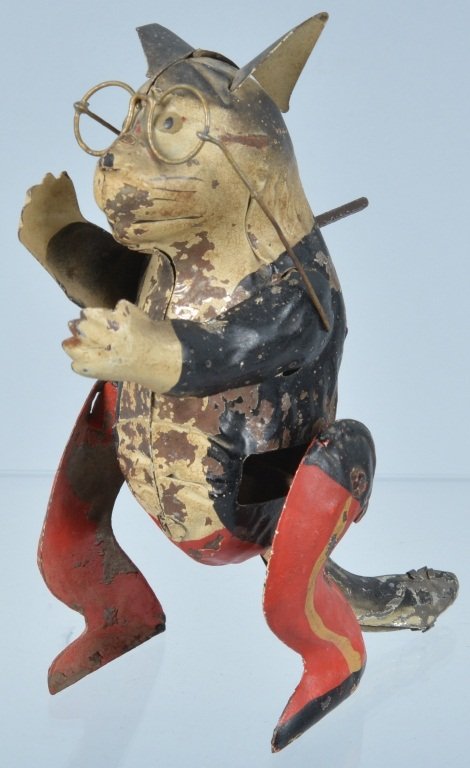 GUNTHERMANN Hand Painted Tin Windup KRAZY KAT (1 of 5)