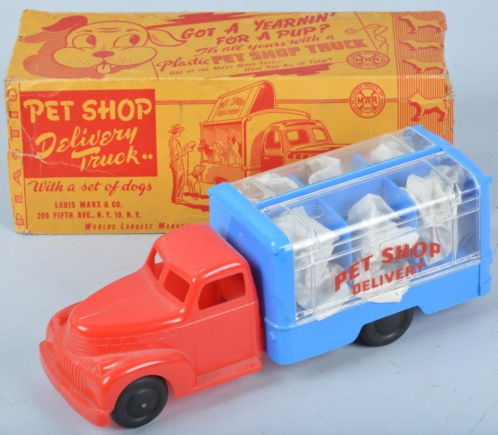 MARX Plastic PET SHOP DELIVERY TRUCK w/ BOX (1 of 5)