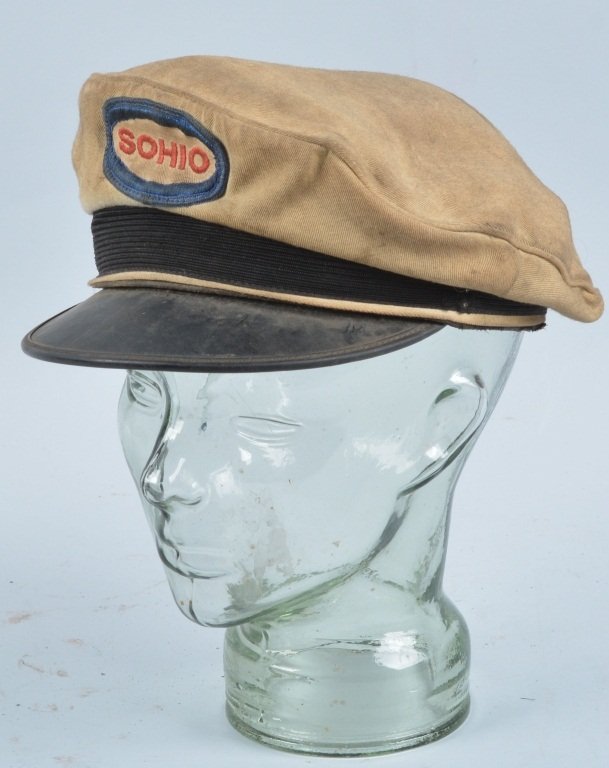 SOHIO SERVICE STATION ATTENDENT CAP: Nice original Sohio Service Station Attendant Cap. Nice colors. Excellent