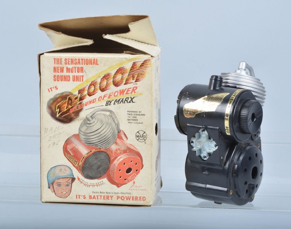 MARX Battery Op ZAZOOM BICYCLE MOTOR w/ BOX (1 of 4)