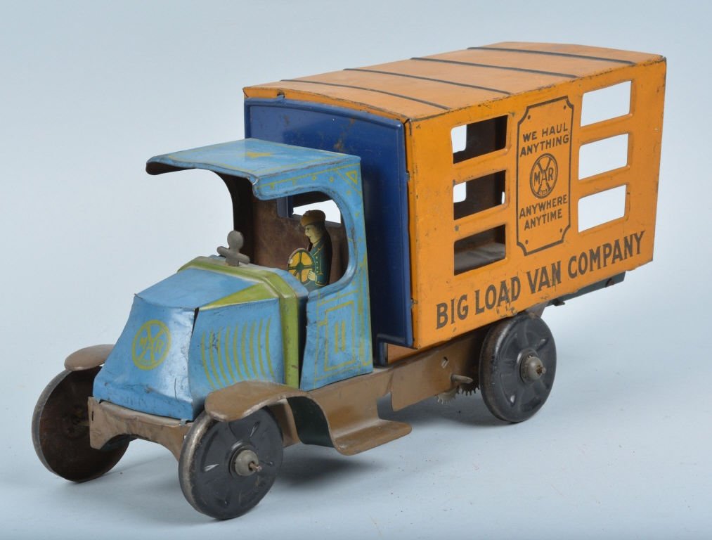 MARX Tin Windup BULLDOG MACK VAN COMPANY TRUCK (1 of 4)