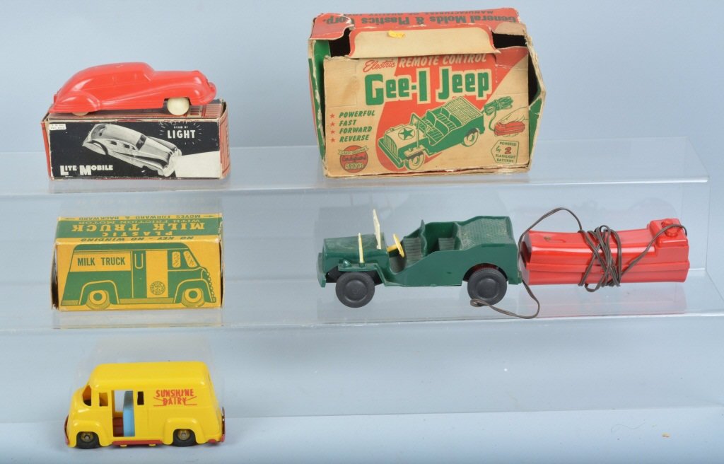 GEE-I JEEP, MILK TRUCK, & LITE MOBILE w/ BOXES (1 of 5)