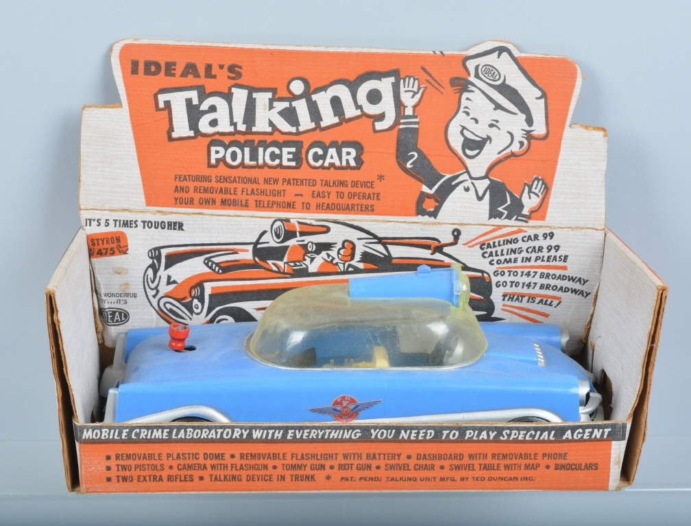 IDEAL TALKING POLICE CAR w/ BOX (1 of 5)