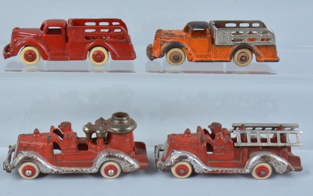 Lot of 4 HUBLEY CAST IRON VEHICLES (1 of 3)