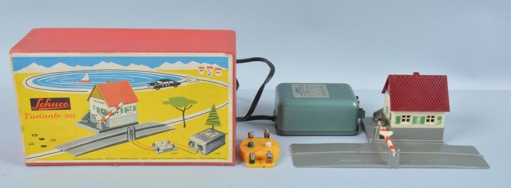 SEARS　AUTOMATIC TOLL GATE　TIN TOY Vintage Tin Toy Automatic Toll Gate Sold By Sears Bandi Japan