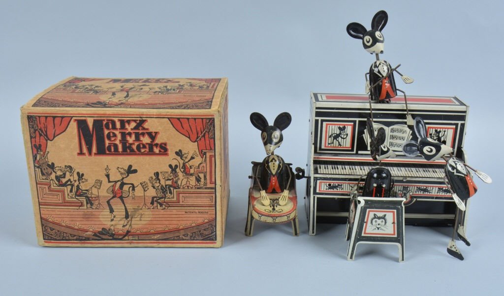 MARX Tin Windup MERRY MAKERS BAND w/ BOX (1 of 10)