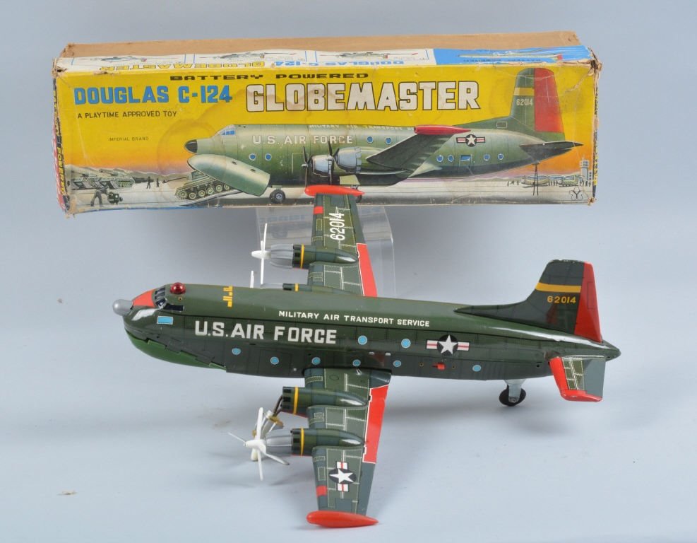 JAPAN Battery Op DOUGLAS C-124 GLOBEMASTER w/ BOX (1 of 9)