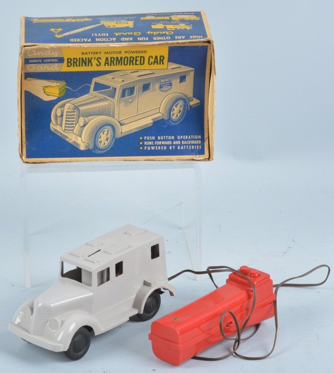 ANDY GARD Battery Op BRINKS ARMORED CAR w/ BOX (1 of 3)