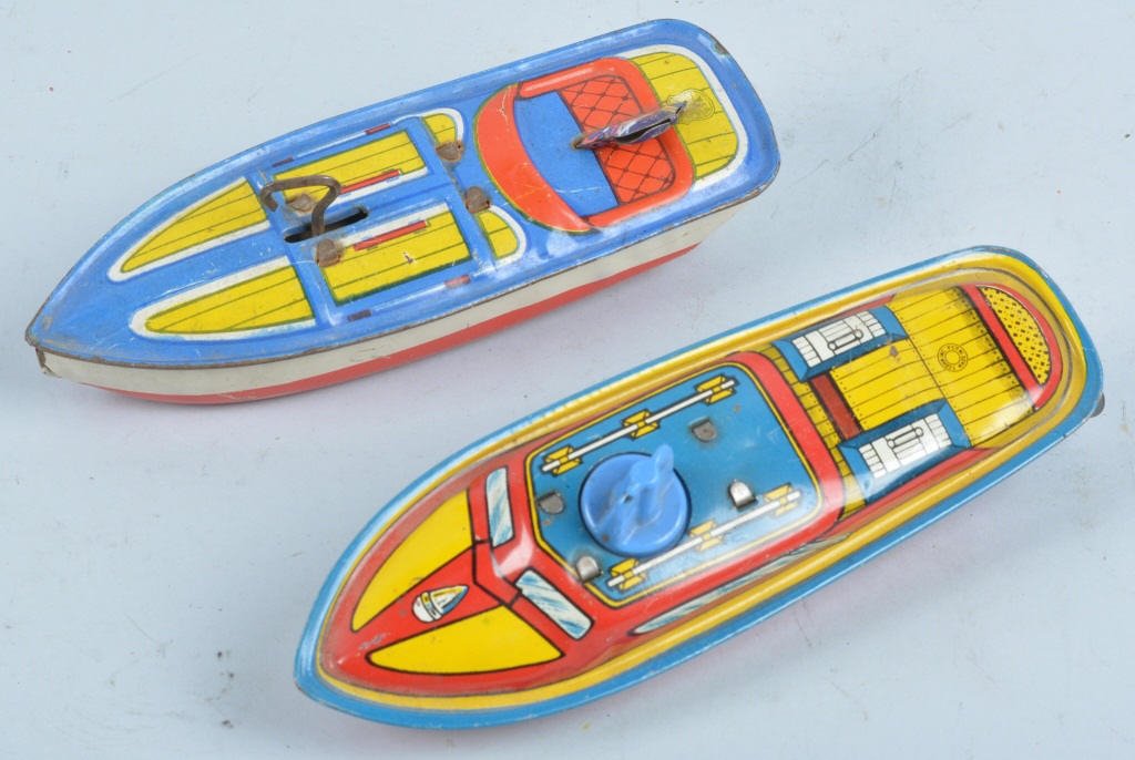 Lot of 2 TIN WINDUP BOATS (1 of 5)