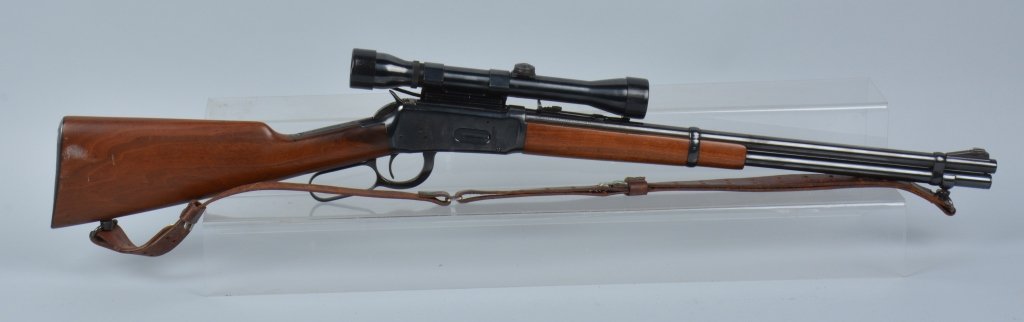 WINCHESTER MODEL 1894 32 CAL. RIFLE: #120665, Winchester Model 1894 32 Cal. 20" barrel. with weaver side mounted scope. Full tube magazine. Full working order Near Mint *