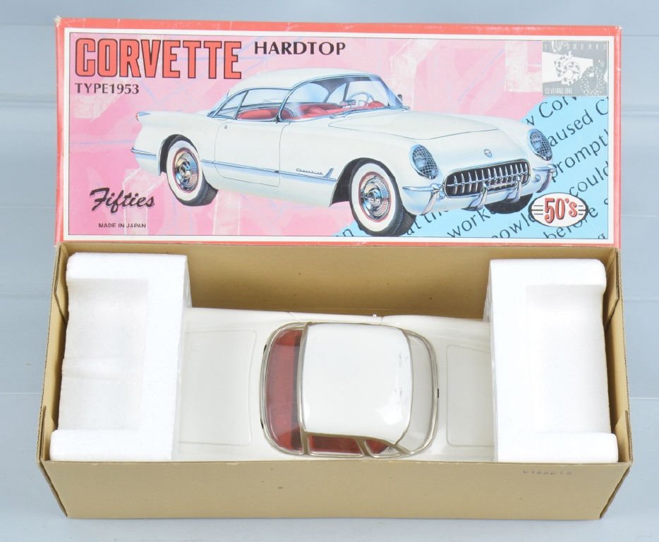 JAPAN Tin Friction 1953 CORVETTE w/ BOX (1 of 3)