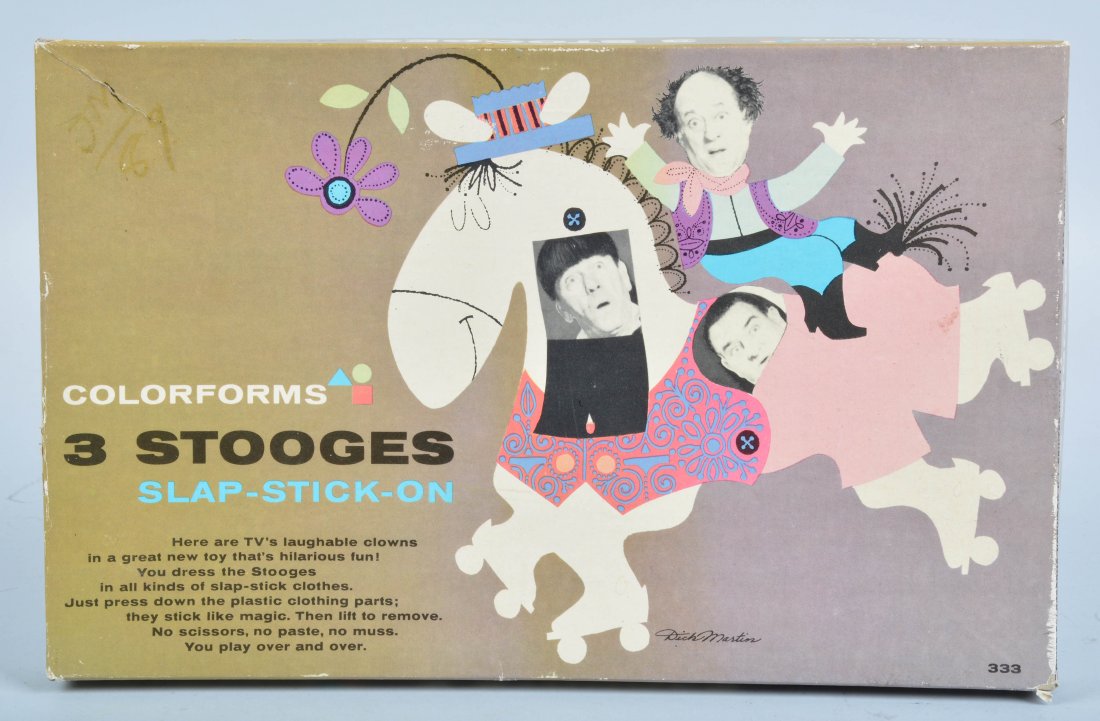 3 STOOGES Slap-Stick-On COLORFORMS mib (1 of 3)