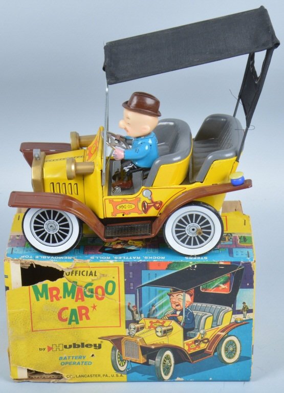 HUBLEY Battery Op MR MAGOO CAR w/ BOX (1 of 8)