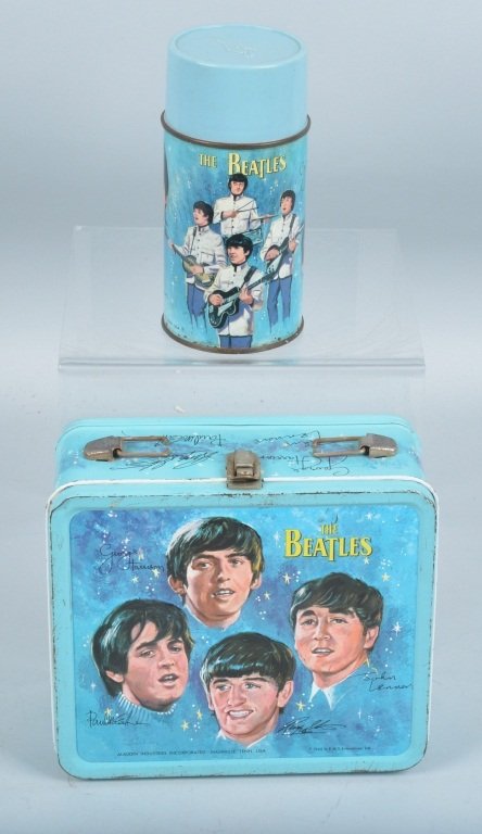 1965 THE BEATLES LUNCH BOX w/ THERMOS (1 of 7)