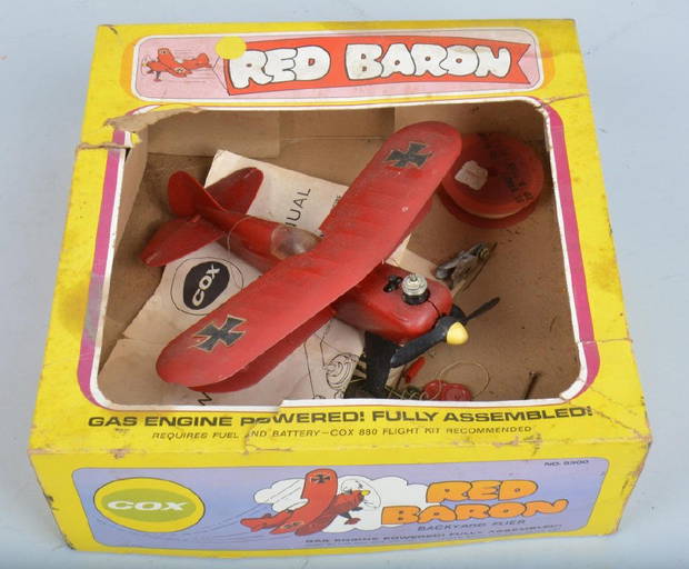 Cox Gas Powered Red Baron Airplane W/ Box