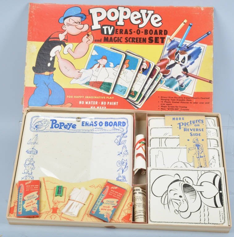 POPEYE TV ERAS-O-BOARD MAGIC SCREEN SET MIB (1 of 4)
