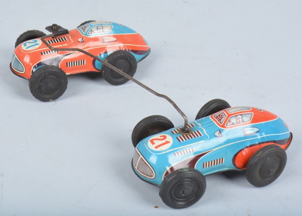 Western Germany tin windup TWIN RACERS (1 of 2)