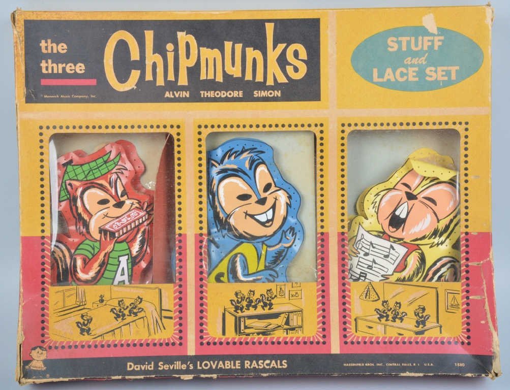 ALVIN AND THE CHIPMUNKS STUFF & LACE SET , BOXED (1 of 3)