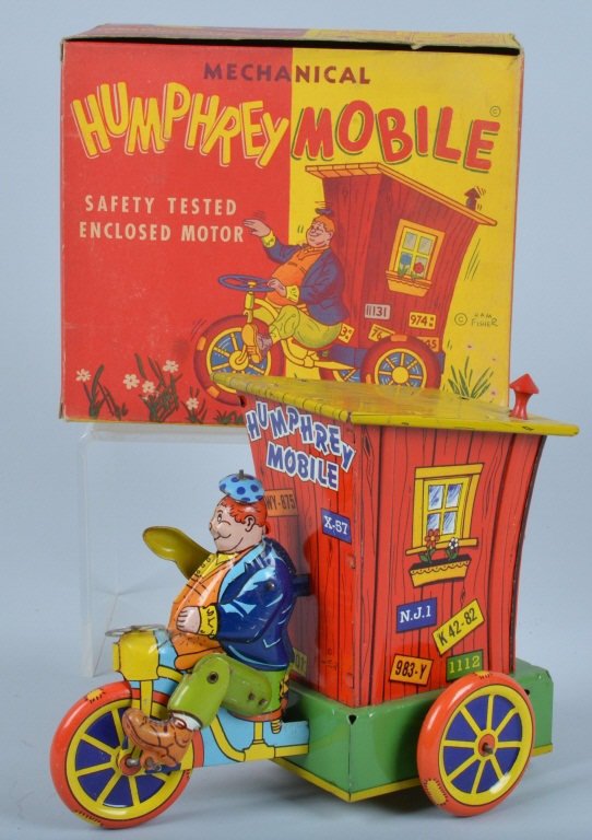 WYANDOTTE Tin Windup HUMPHERY MOBILE w/BOX (1 of 7)