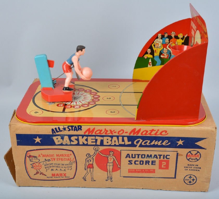 MARX ALLSTAR MARX-O-MATIC BASKETBALL w/BOX (1 of 4)