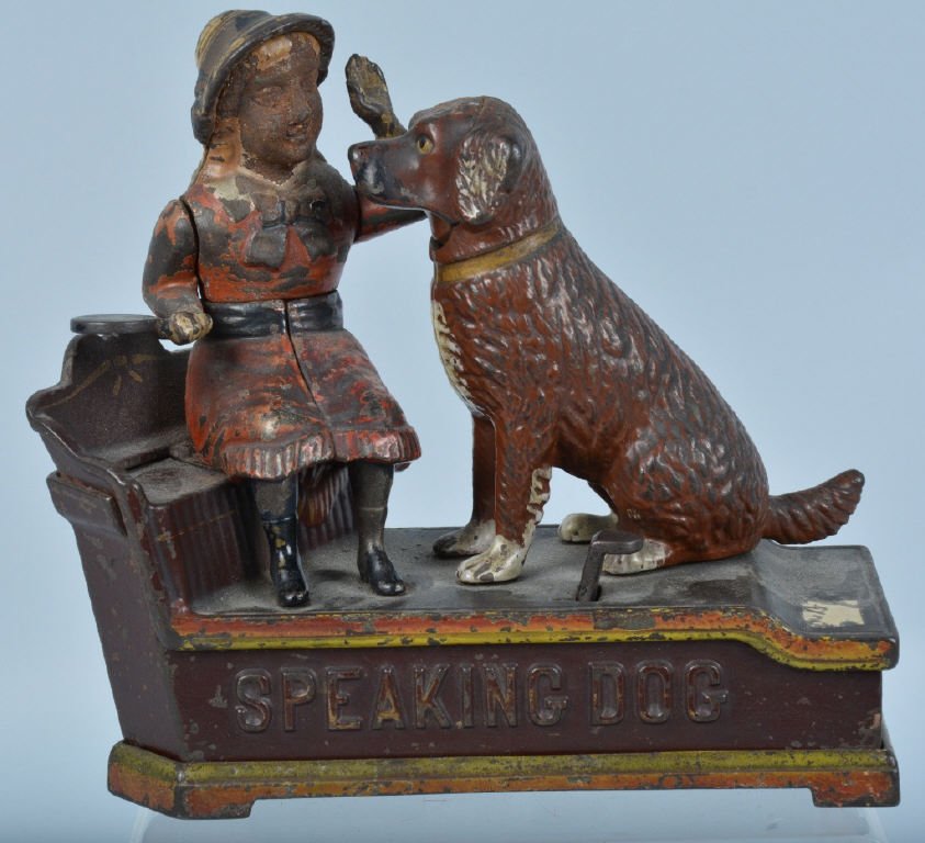 SHEPARD SPEAKING DOG MECHANICAL BANK (1 of 6)